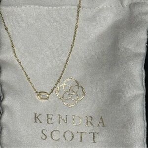 Kendra Scott Gold Mini Elisa Ivory